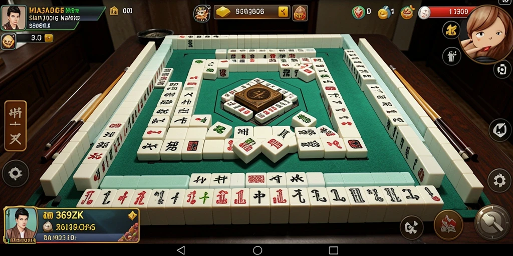 Screenshot permainan 369ZK menampilkan momen seru bermain Mahjong.