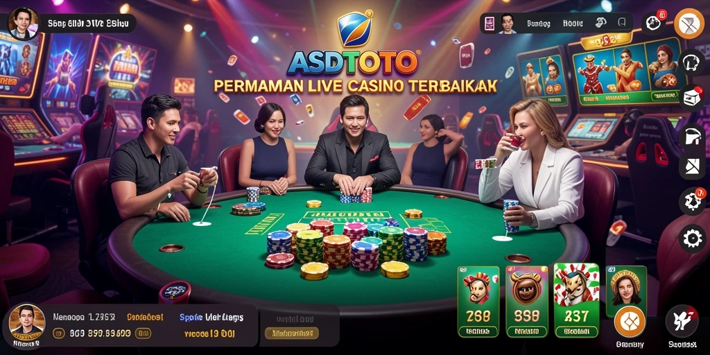 Tampilan gameplay Live Casino yang menarik dan interaktif.