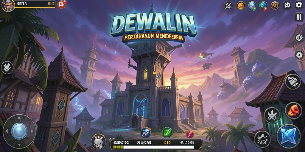 Tampilan gameplay menarik dari DEWALIN yang menantang.