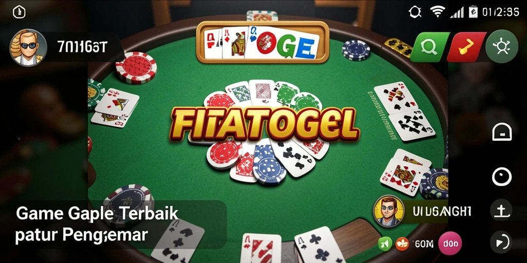 Tampilan gameplay Gaple yang seru dan menantang di FIATOGEL.