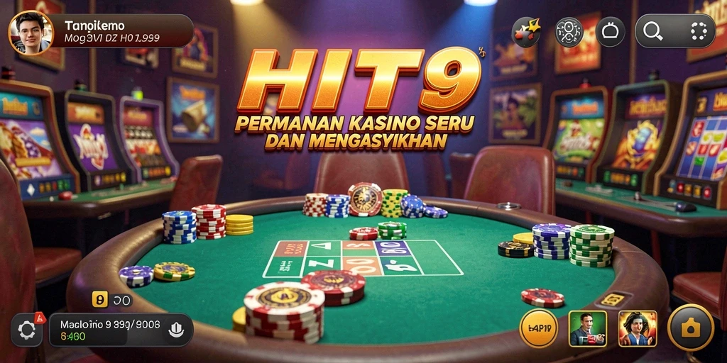Tampilan gameplay seru dari HIT9 dengan berbagai pilihan permainan Kasino.