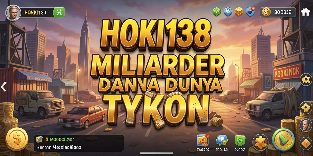 Tampilan gameplay HOKI138 yang menggambarkan strategi bisnis Tycoon.