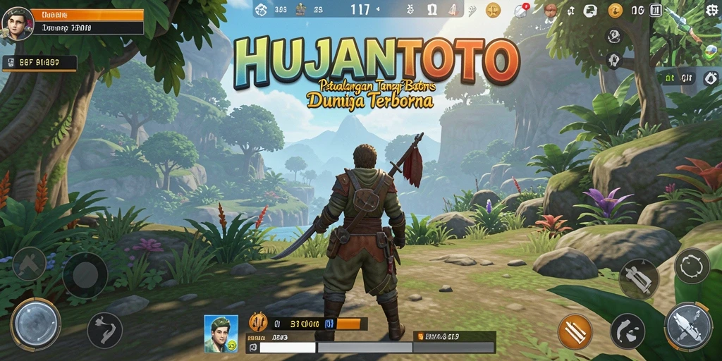 Tampilan gameplay Open World yang mendebarkan di HUJANTOTO.