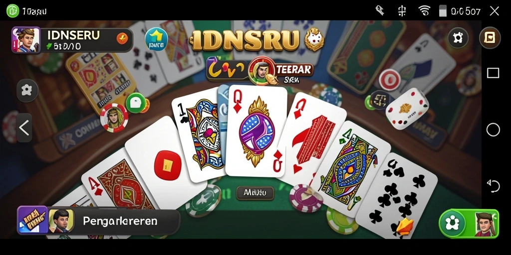 Tampilan gameplay seru dan kompetitif di IDNSERU.