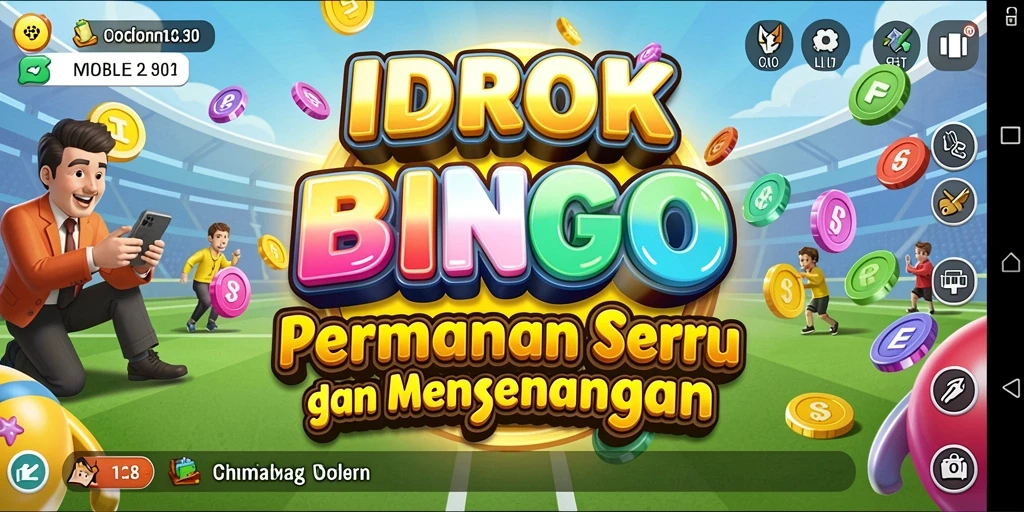 Tampilan screenshot utama IDROK menampilkan gameplay Bingo yang seru dan interaktif.