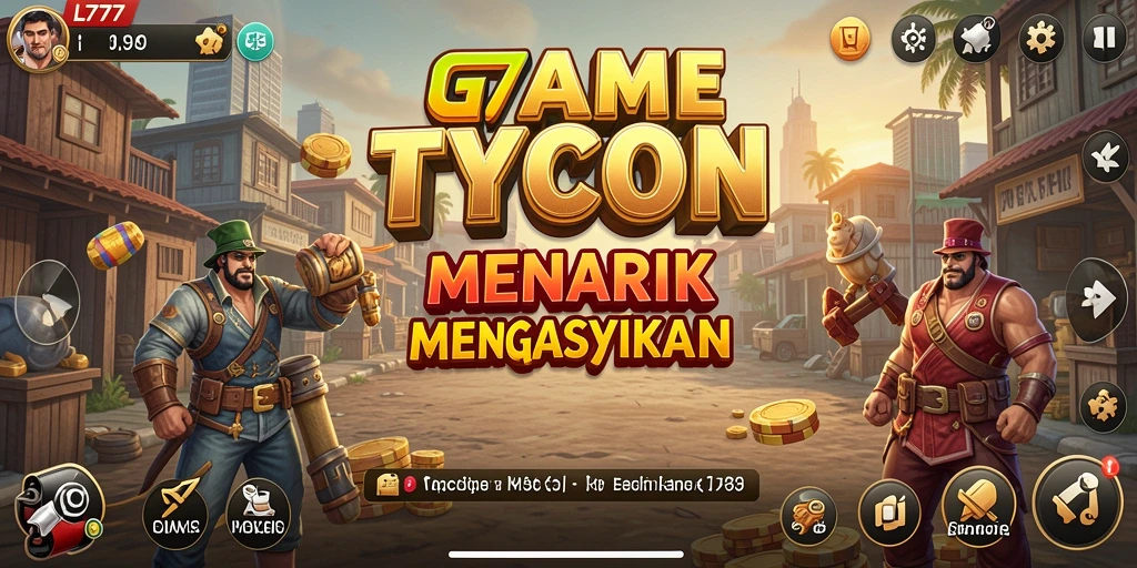 Tampilan gameplay L777 yang seru dan penuh strategi Tycoon.