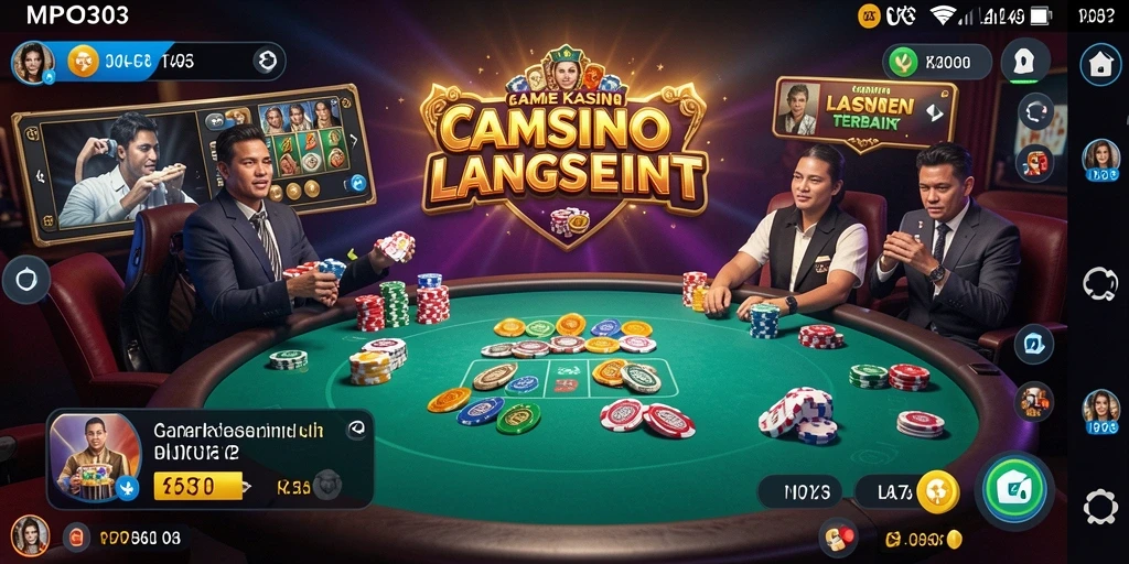 Tampilan permainan Live Casino yang menarik dan interaktif di MPO303.