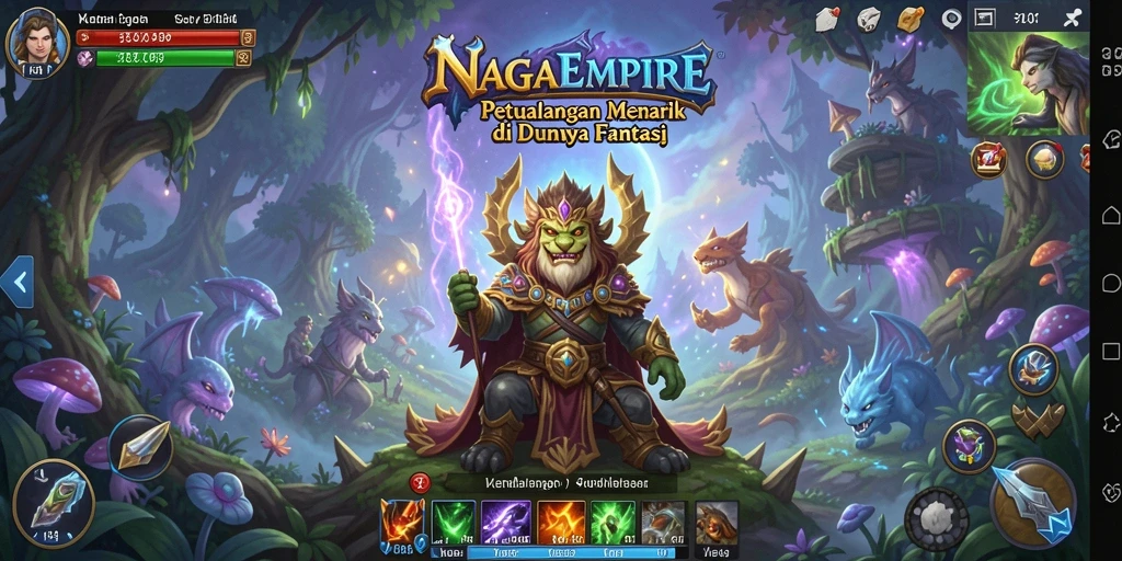 Tangkapan layar gameplay NAGAEMPIRE, menunjukkan petualangan menarik.