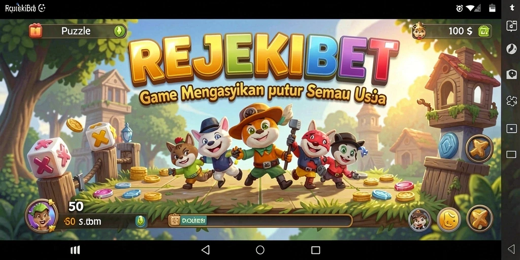 Tampilan gameplay menarik dari REJEKIBET yang menantang.
