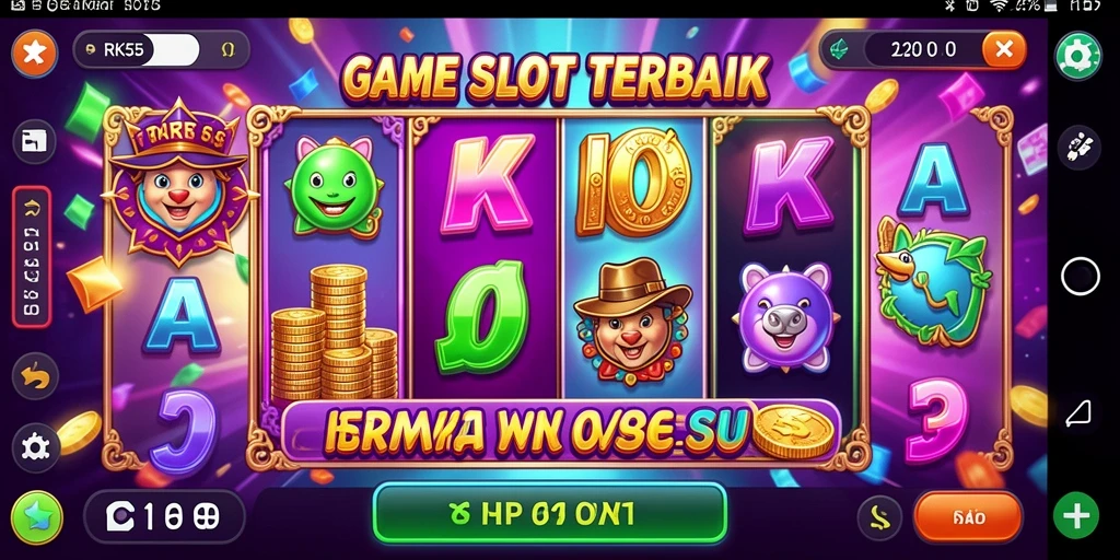 Tampilan gameplay yang seru dari RK55 dengan efek visual menarik.