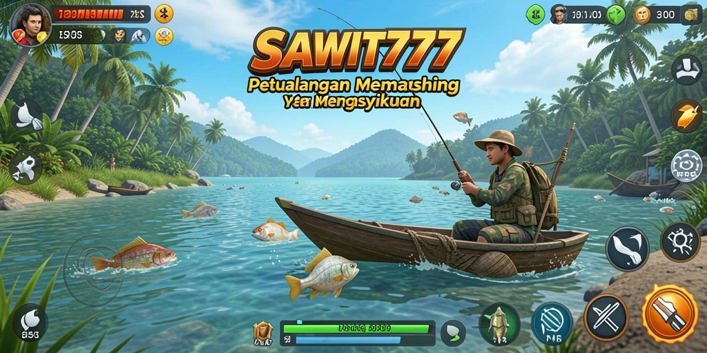Tampilan gameplay SAWIT777 yang mendebarkan saat memancing.