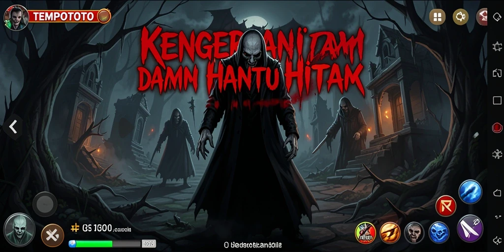 Tampilan menakutkan dari gameplay TEMPOTOTO yang menyeramkan.