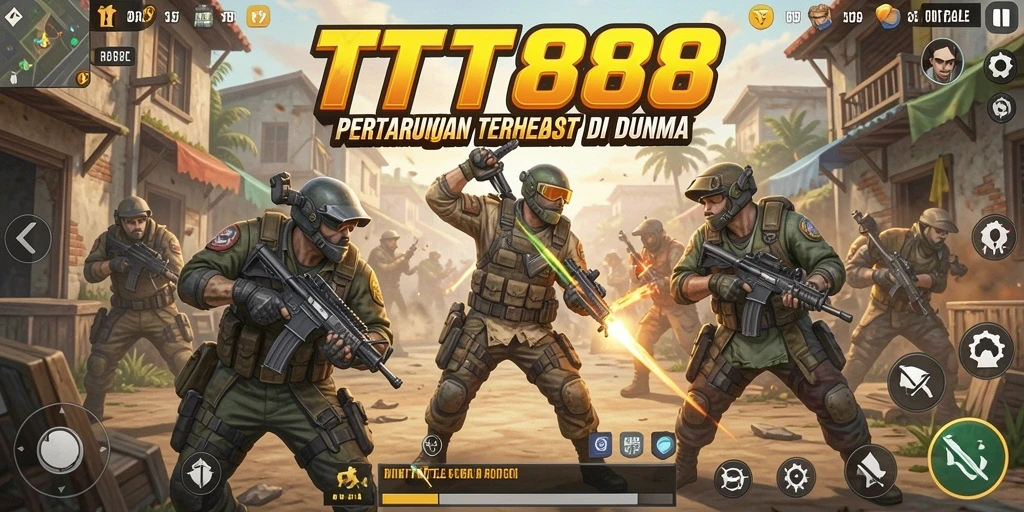 Gameplay seru TTT888 dalam pertempuran Battle Royale.