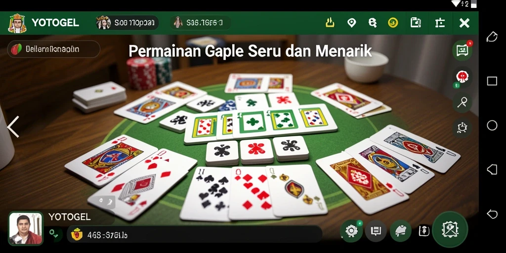 Gameplay YOTOGEL yang seru dan menantang di Gaple.