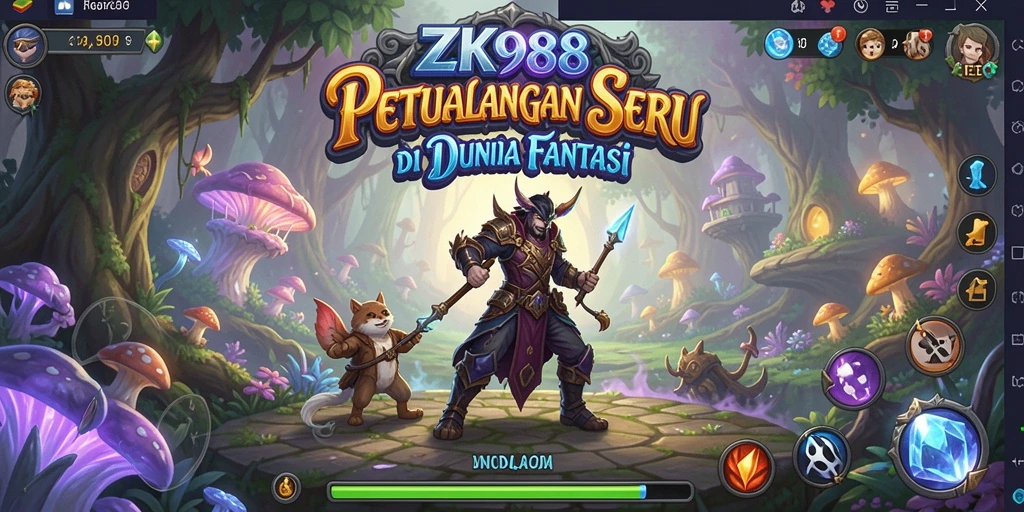 Tampilan gameplay ZK988 yang menawan dan penuh aksi petualangan.